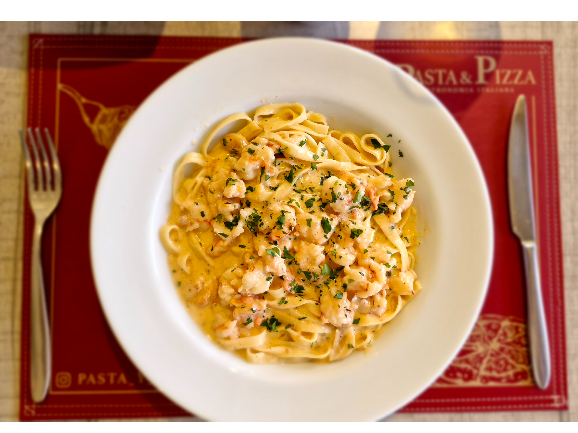 Tallarines con Langostinos