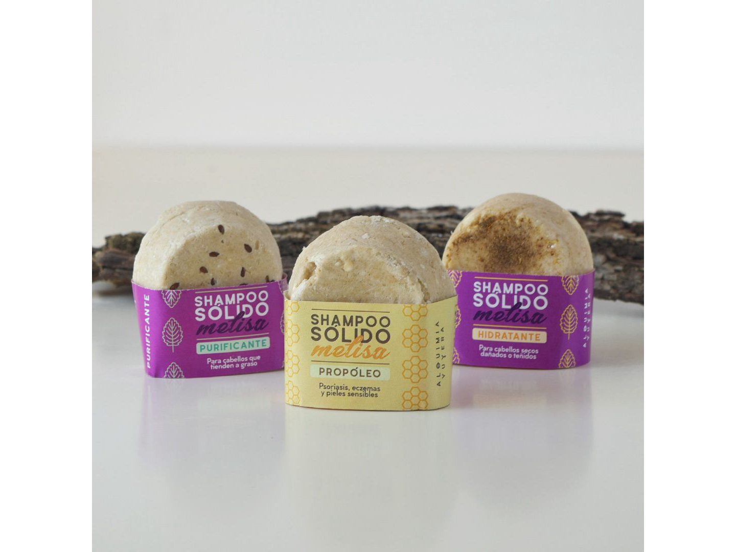 Shampoo Sólido (Propóleo, hidratante y purificante)