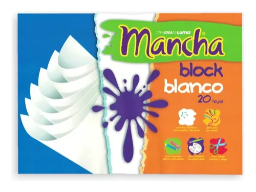 Block Mancha A4 Blanco x20 hjs