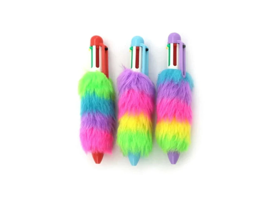 Bolígrafo Trendy Peluche Multicolor x6 Colores