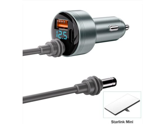 CARGADOR 12V + CABLE STARLINK MINI CON CABLE 2 MTS