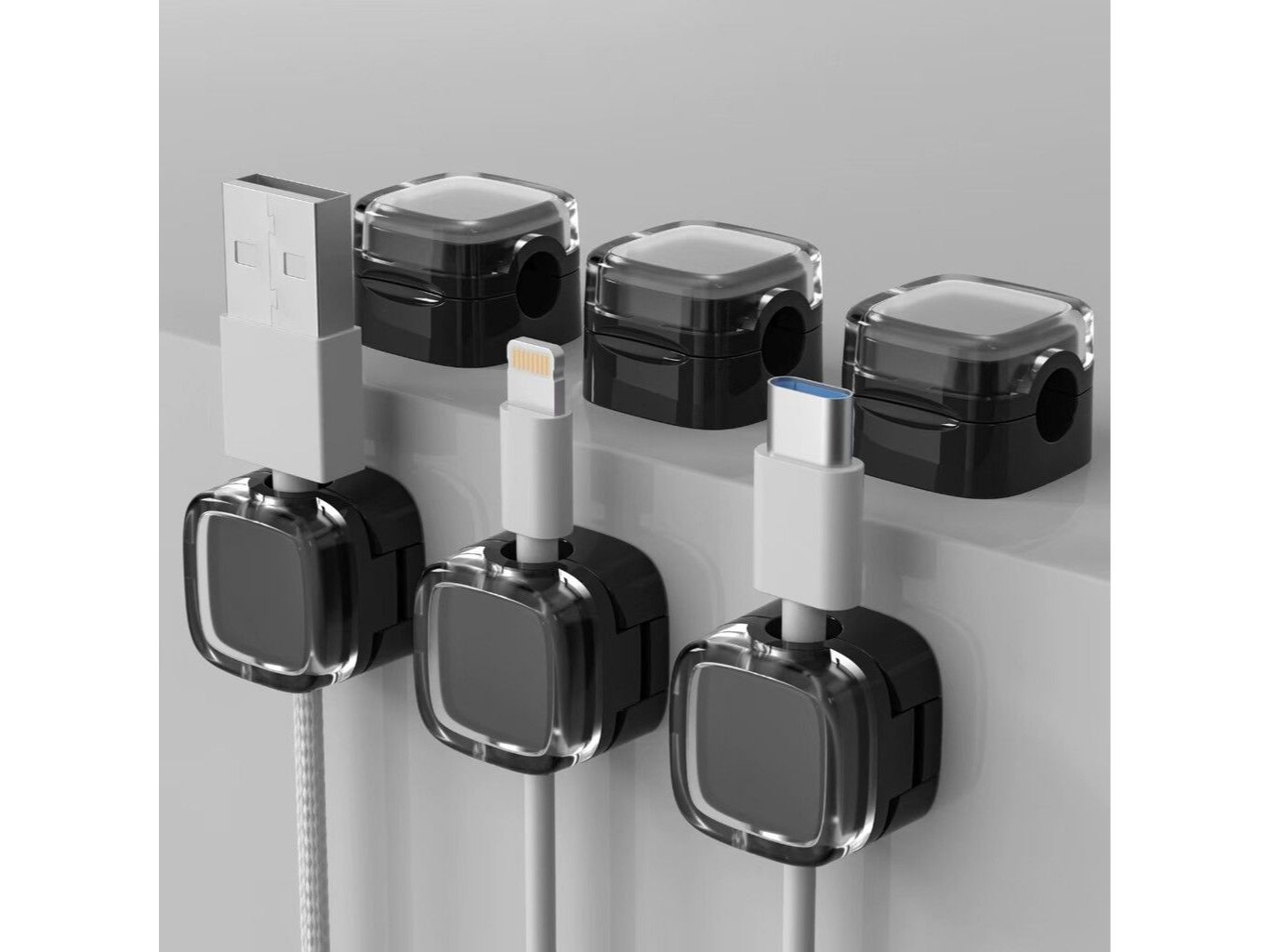 ORGANIZADOR PARA CABLES PACK X6