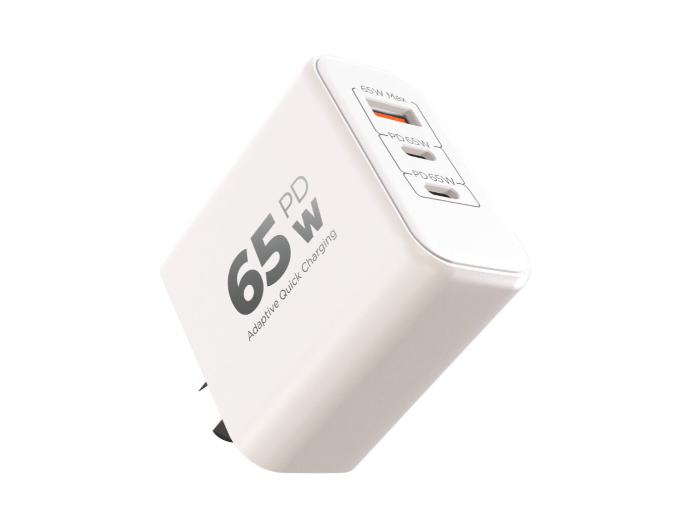ADAPTADOR 220V XAEA EXTREME 65W SALIDA USB + 2 TIPO C
