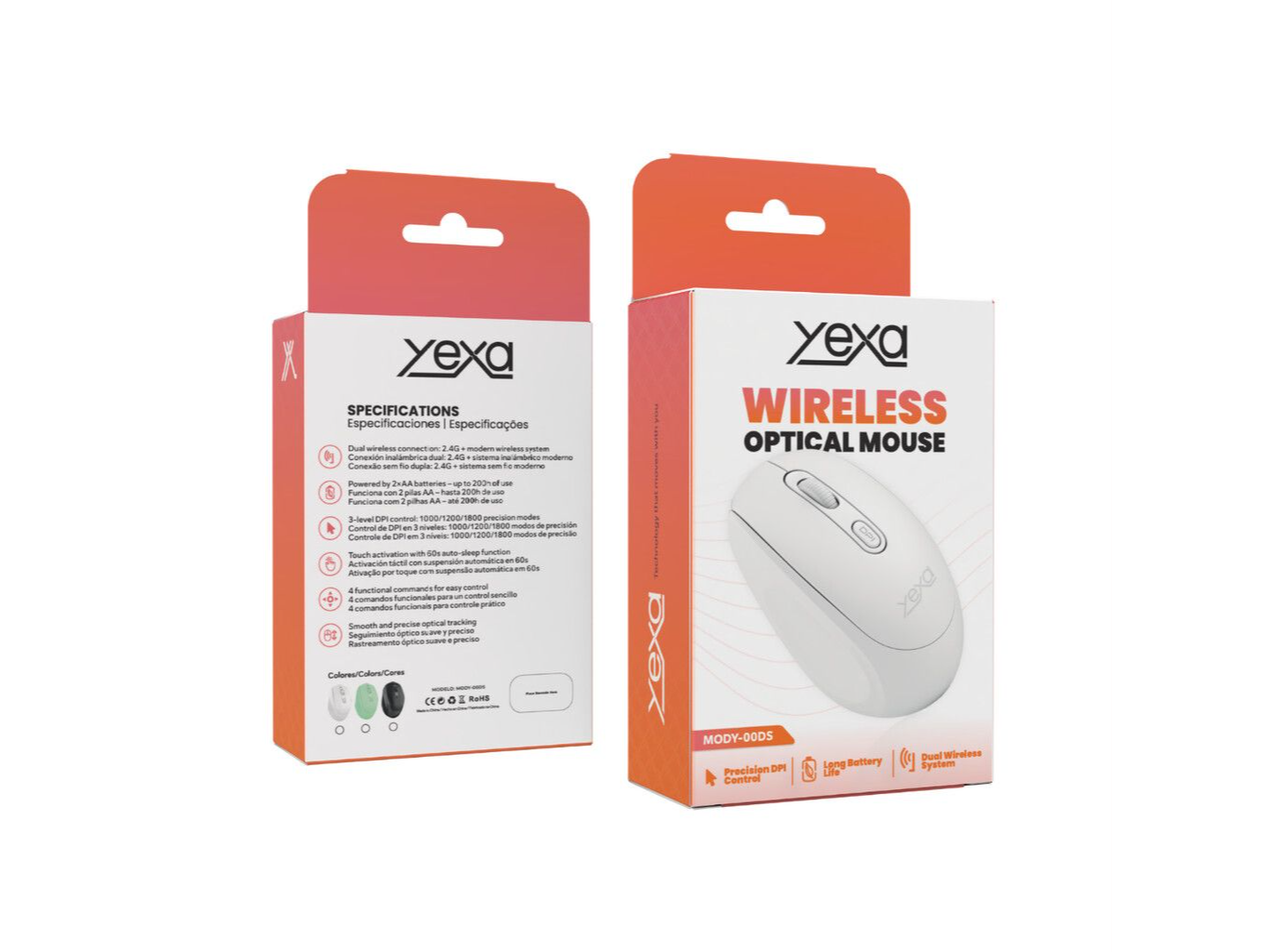 MOUSE INALAMBRICO RECARGABLE DS