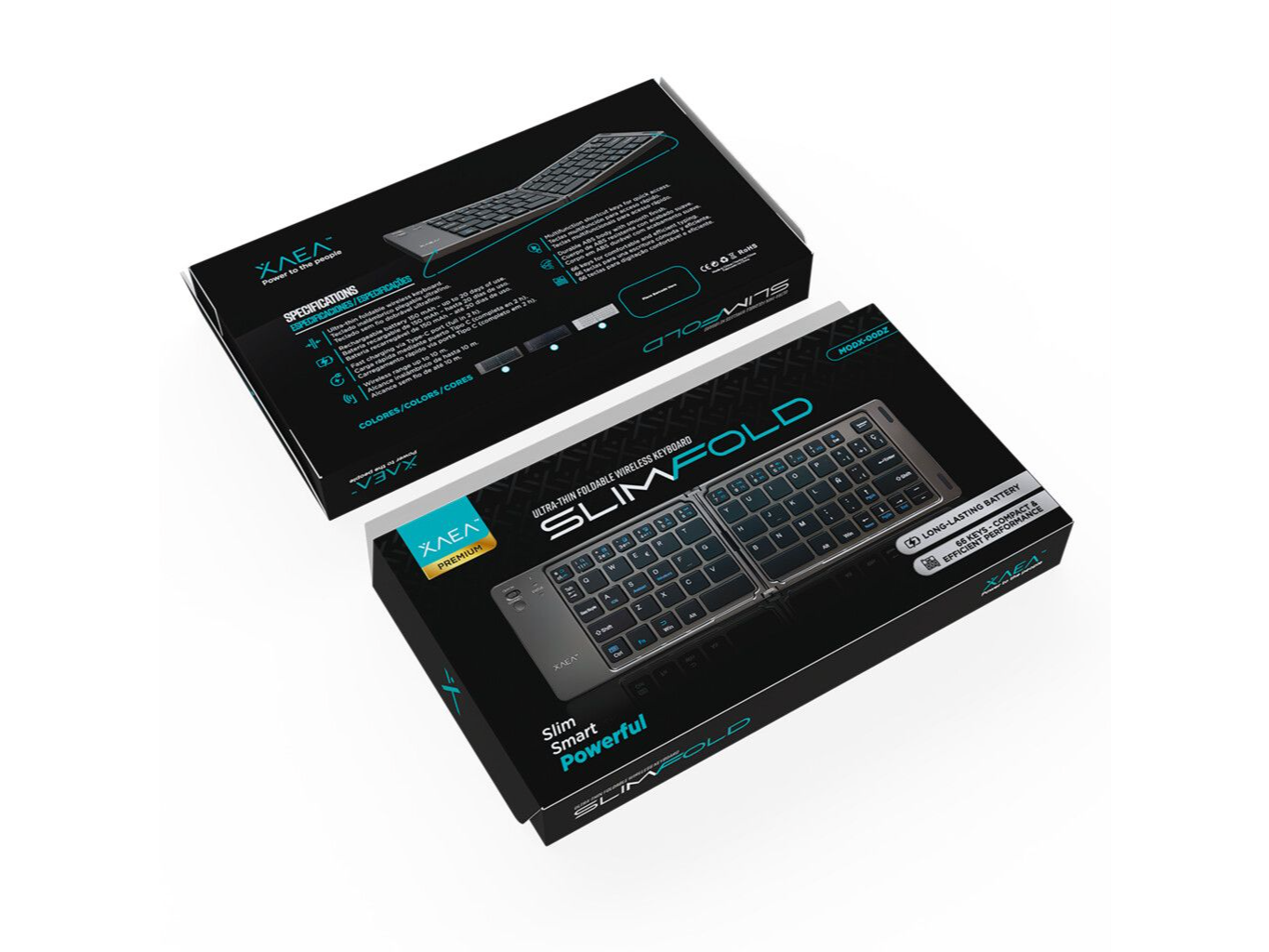 TECLADO BT ULTRA FINO FOLD XAEA