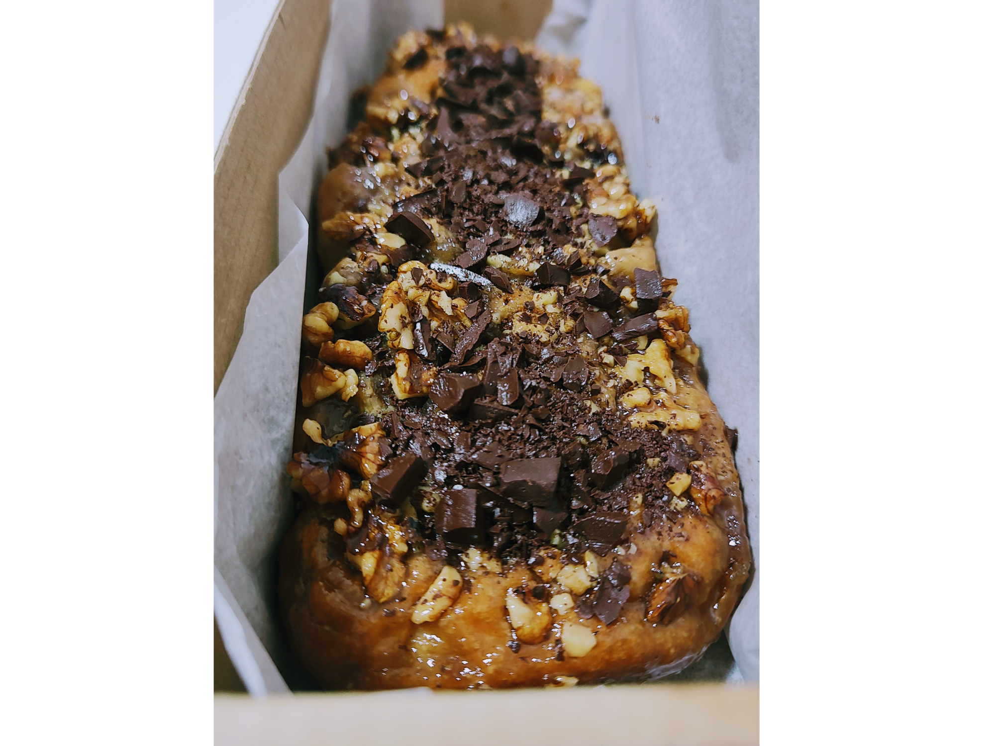 CUBIERTA CON NUECES Y CHOCOLATE X 3 ESPIRALES