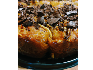 TORTA CUBIERTA CÁSCARA DE NARANJA Y CHOCOLATE de LA ESPIRAL