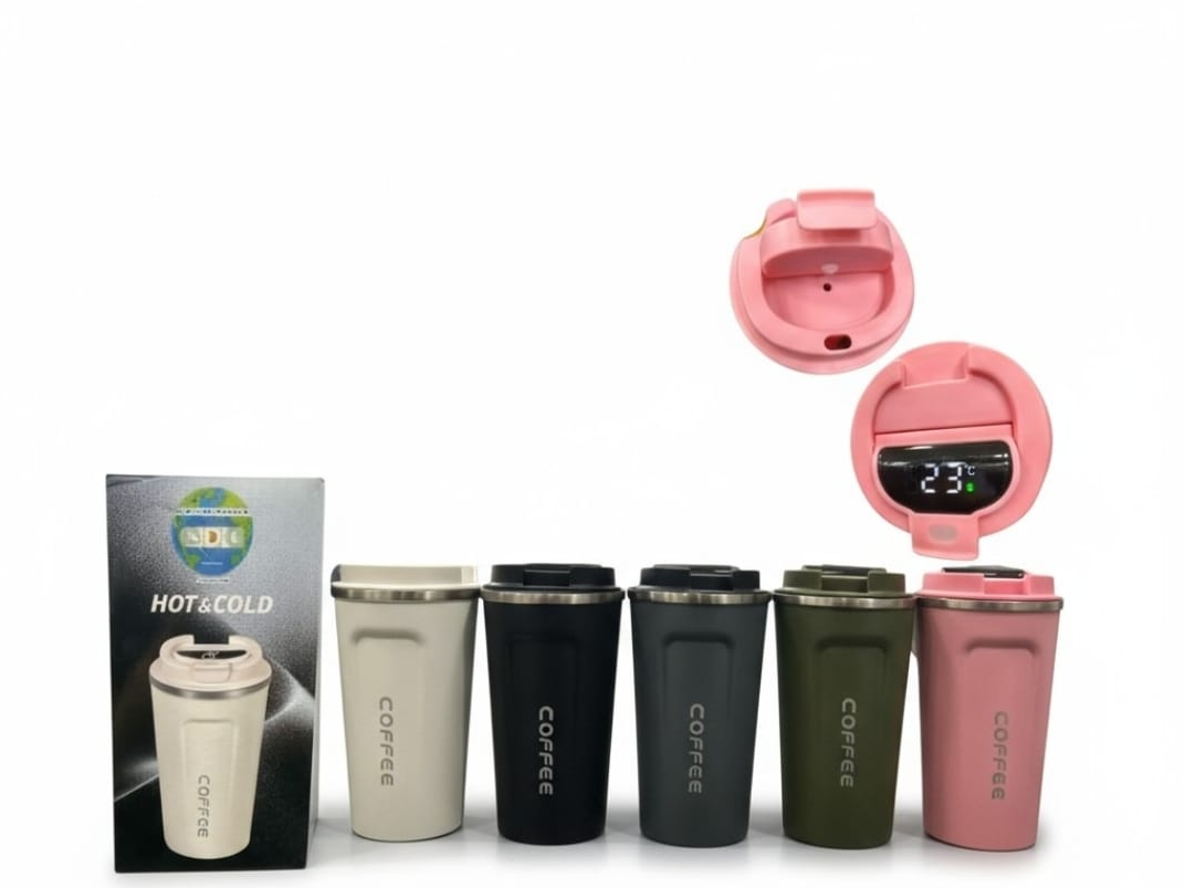 Vaso Cafetero con Medidor de Temperatura