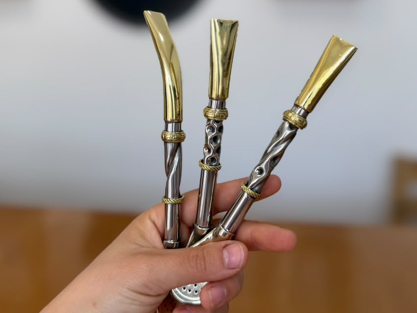 BOMBILLONES DE ALPACA Y BRONCE