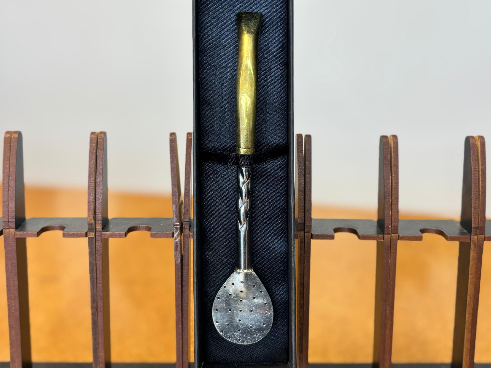 BOMBILLA ALPACA Y BRONCE