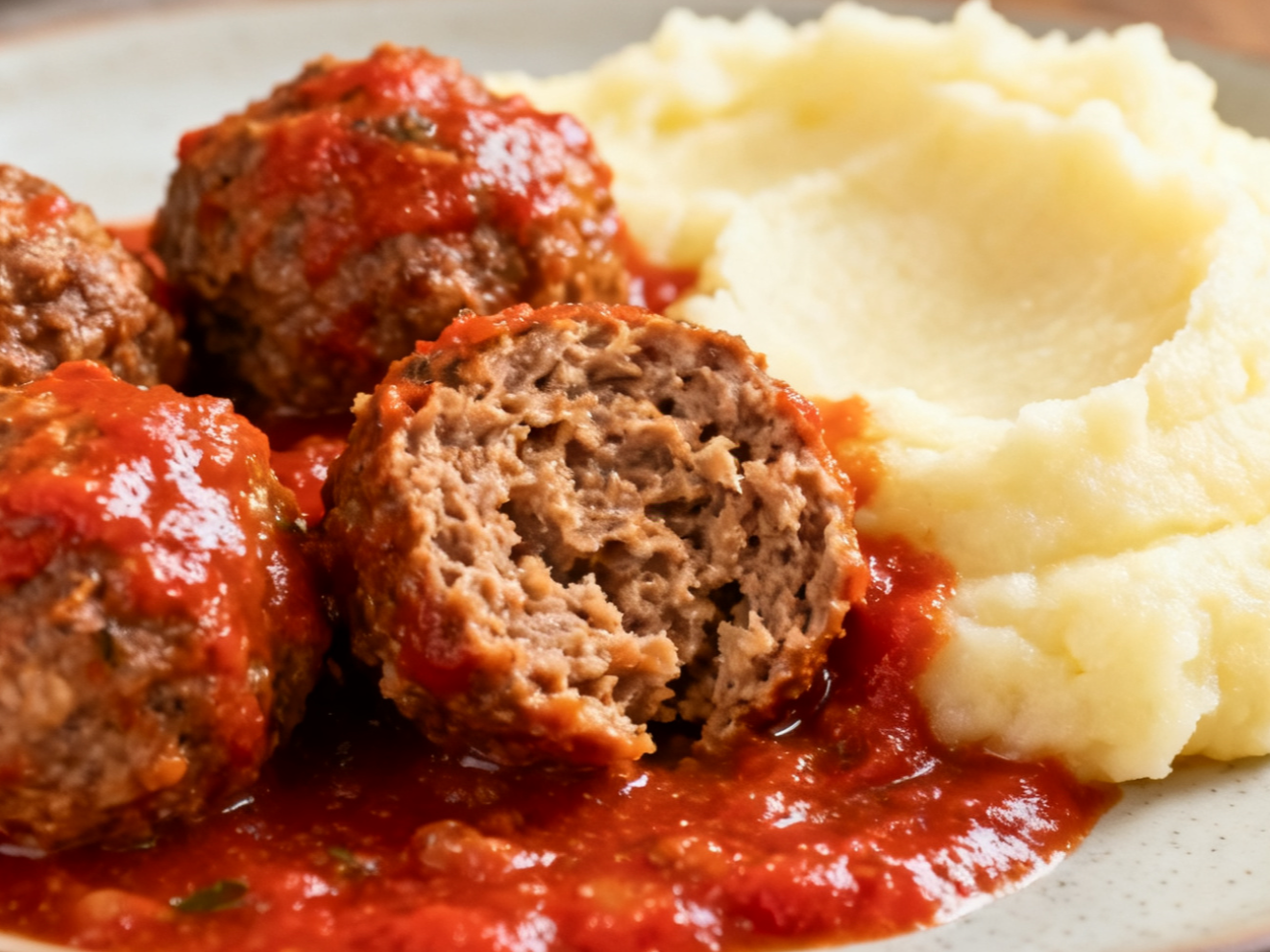 Albóndigas con puré de Aromas y sabores