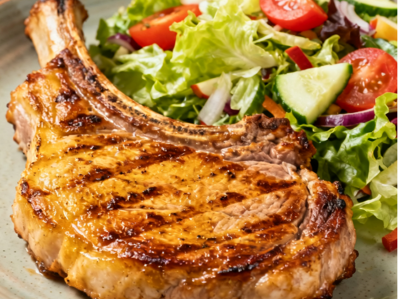 Costeletas con guarnición