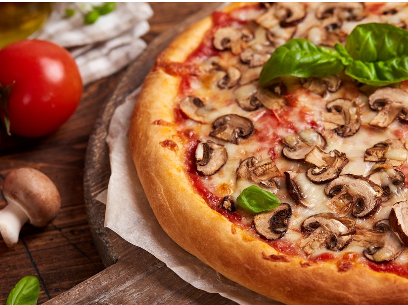 PIZZA DE HONGOS