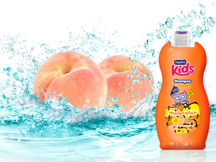 Shampoo Algabo kids melocotón