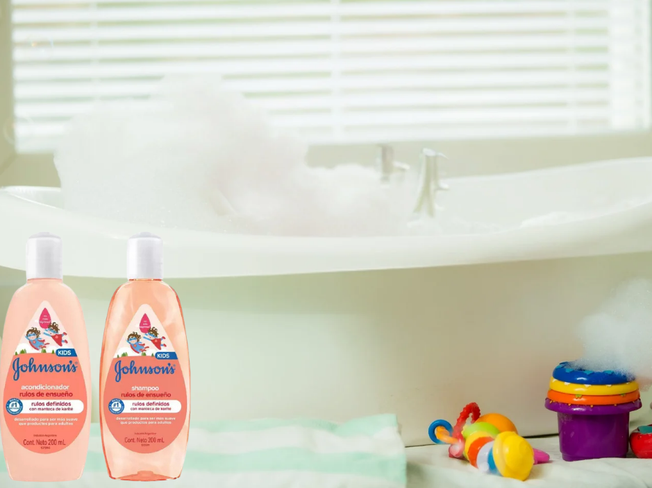 Shampoo y acondicionador Johnson 's rulos de ensueño