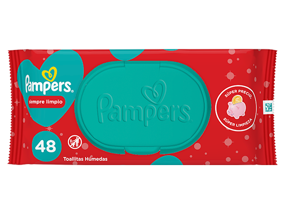 Pampers siempre limpio