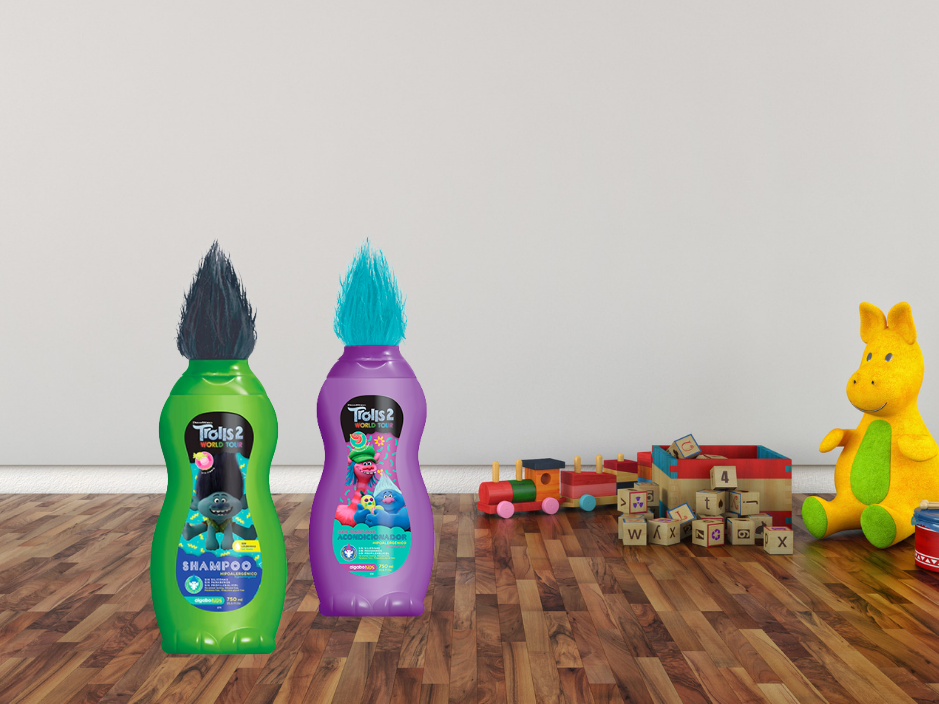 Shampoo y acondicionador algabo trolls