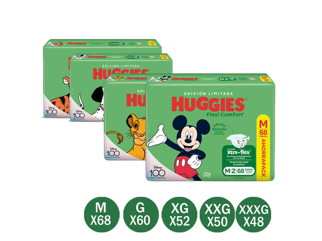 Huggies Flexi confort Mx68
