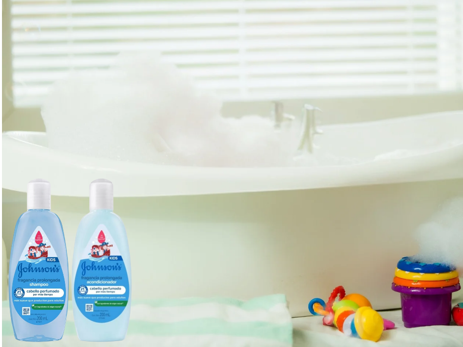 Shampoo y acondicionador Johnson 's cabello perfumado