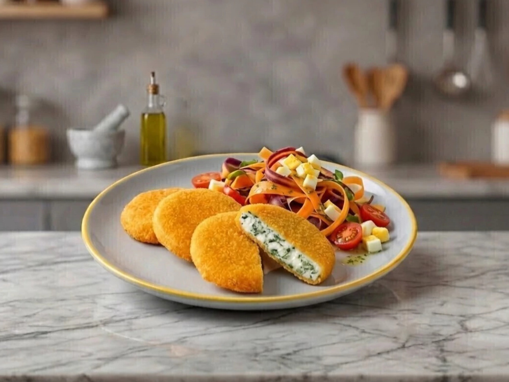 Medallón Pollo, Espinaca y Queso x kg