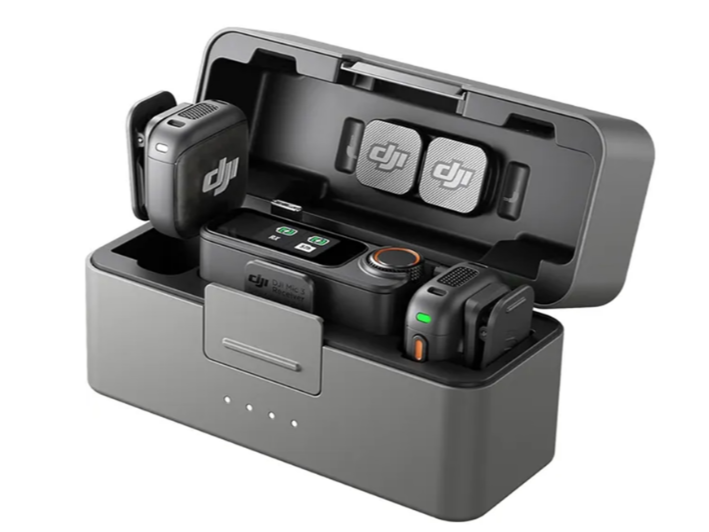 Microfone Solapa DJI Mic 3 Inalámbrico + Funda - Negro (2TX + 1RX)