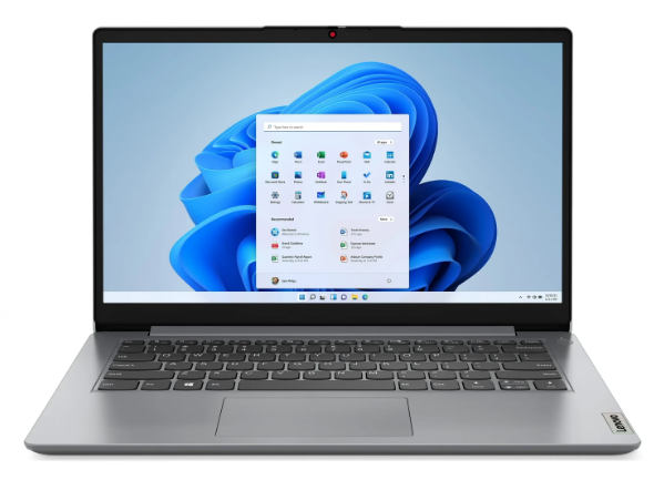 Notebook Lenovo IdeaPad 1i 82LV0075US 14" Intel Celeron N4500 128GB eMMC 4GB RAM - Gris