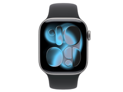 Apple Watch Series 11 MEV44LW/A Caja Aluminio 46mm Gris Espacial - Desportiva Negro M/L