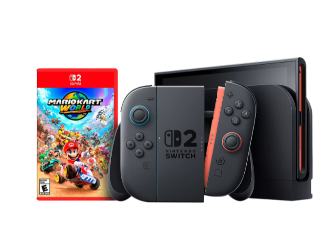 Consola Nintendo Switch 2 256GB UK + Juego Mario Karf Word Física - Gris