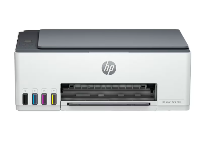 Impresora Multifunción HP Smart Tank 580 3 en 1 Wi-Fi Bivolt - Blanco