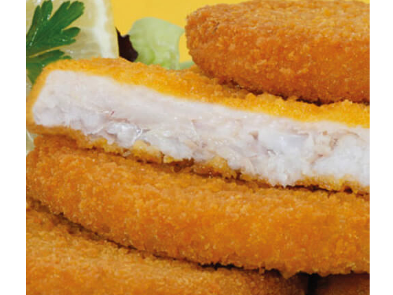 Medallon de pollo c/ JAMON Y SALSA DE QUESO