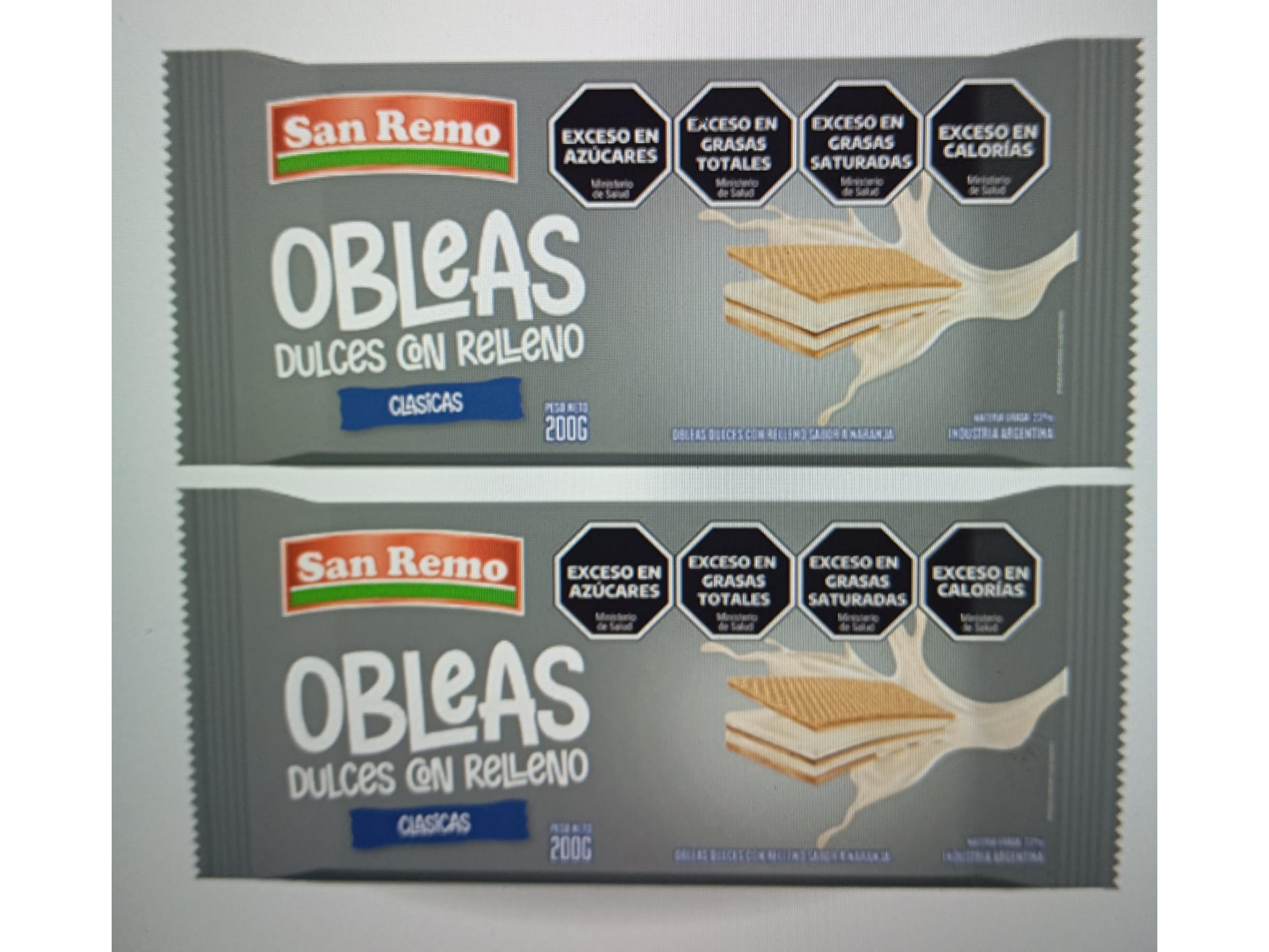 GALLETITAS OBLEA SAN REMO CLASICA 4UNX50GR