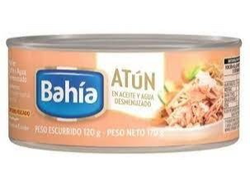 ATUN BAHIA DESMENUZADO NATURAL/ EN ACEITE x 170 GRS