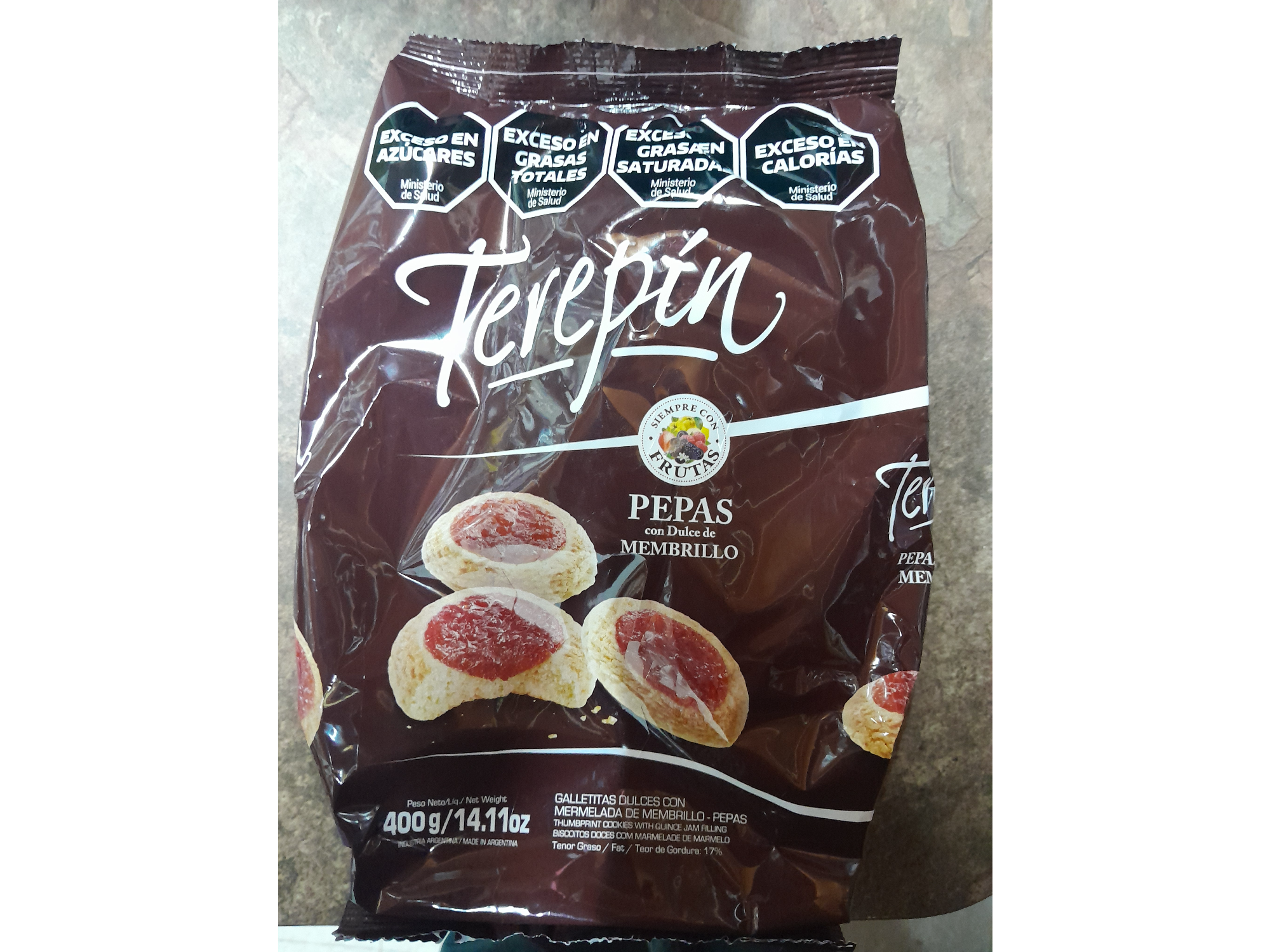 TEREPIN - GALLETITA DULCES CON CENTRO DE JALEA - 400 Grs .