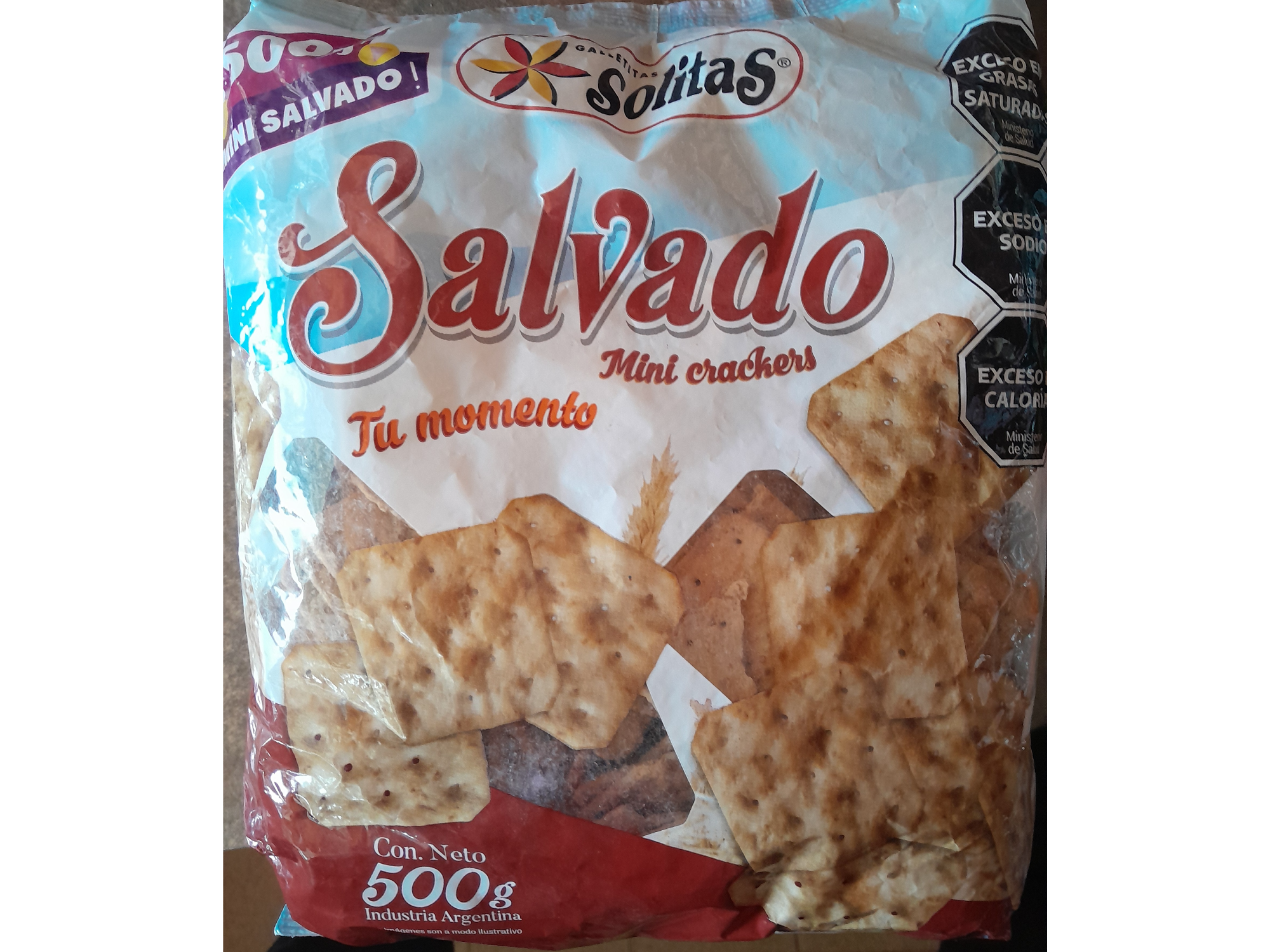 GALLETITAS SOLITAS SALVADO CRACKERS - 500 Grs .