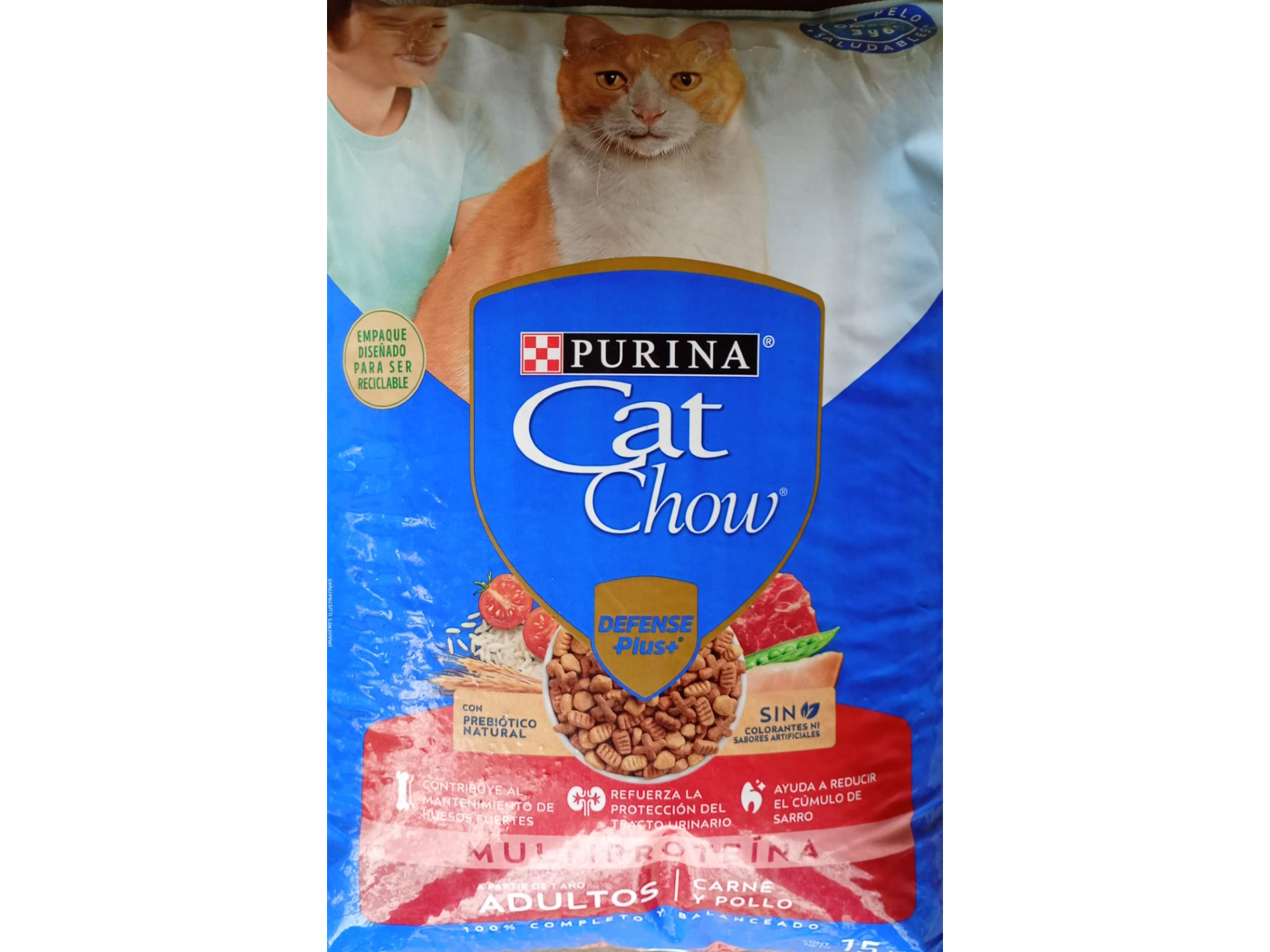 CAT CHOW CARNE X 15 KG .