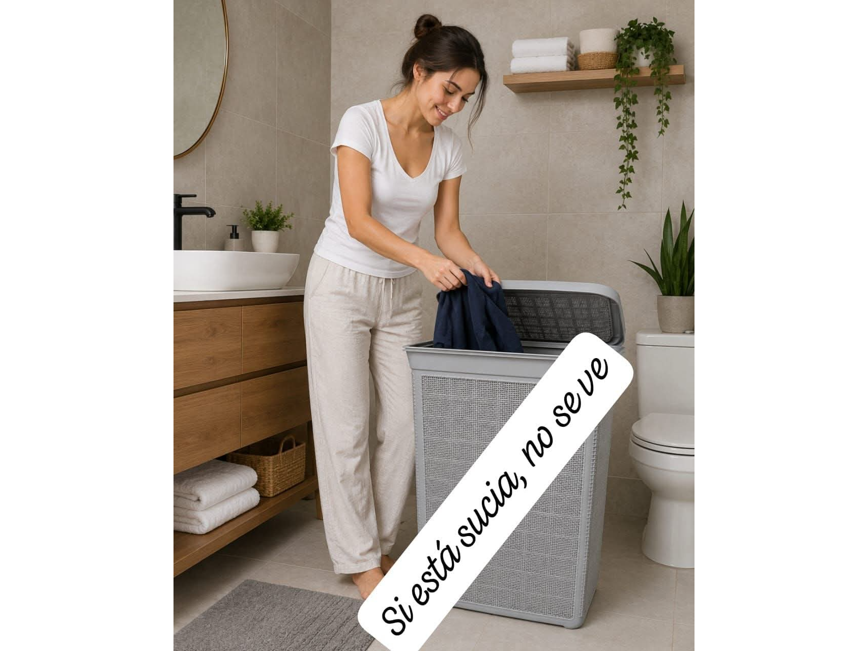 CANASTO DE ROPA PREMIUN LAUNDRY RONI .