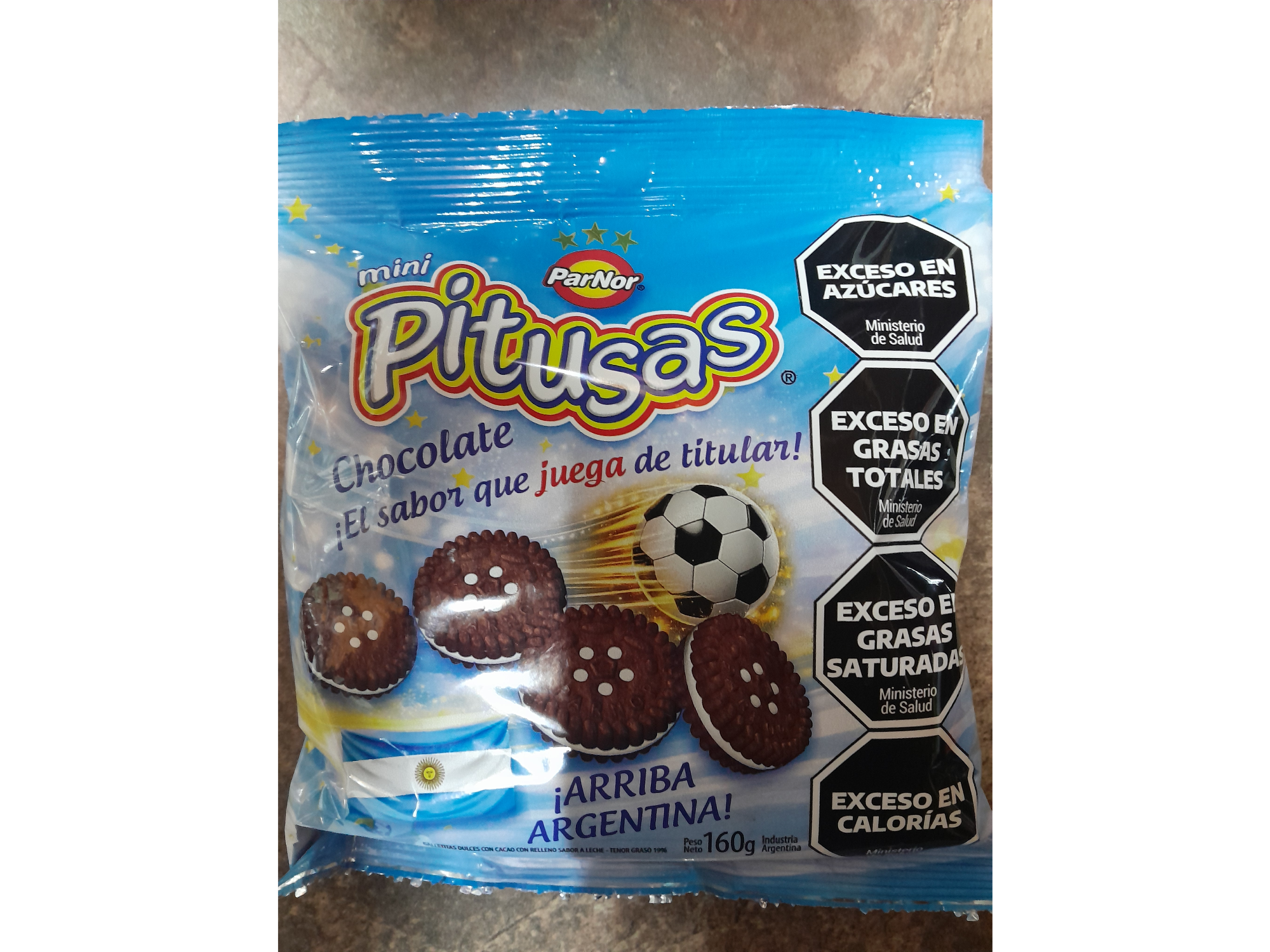 PITUSAS - RELLENA CON CREMA DE CHOCOLATE - 160 Grs .