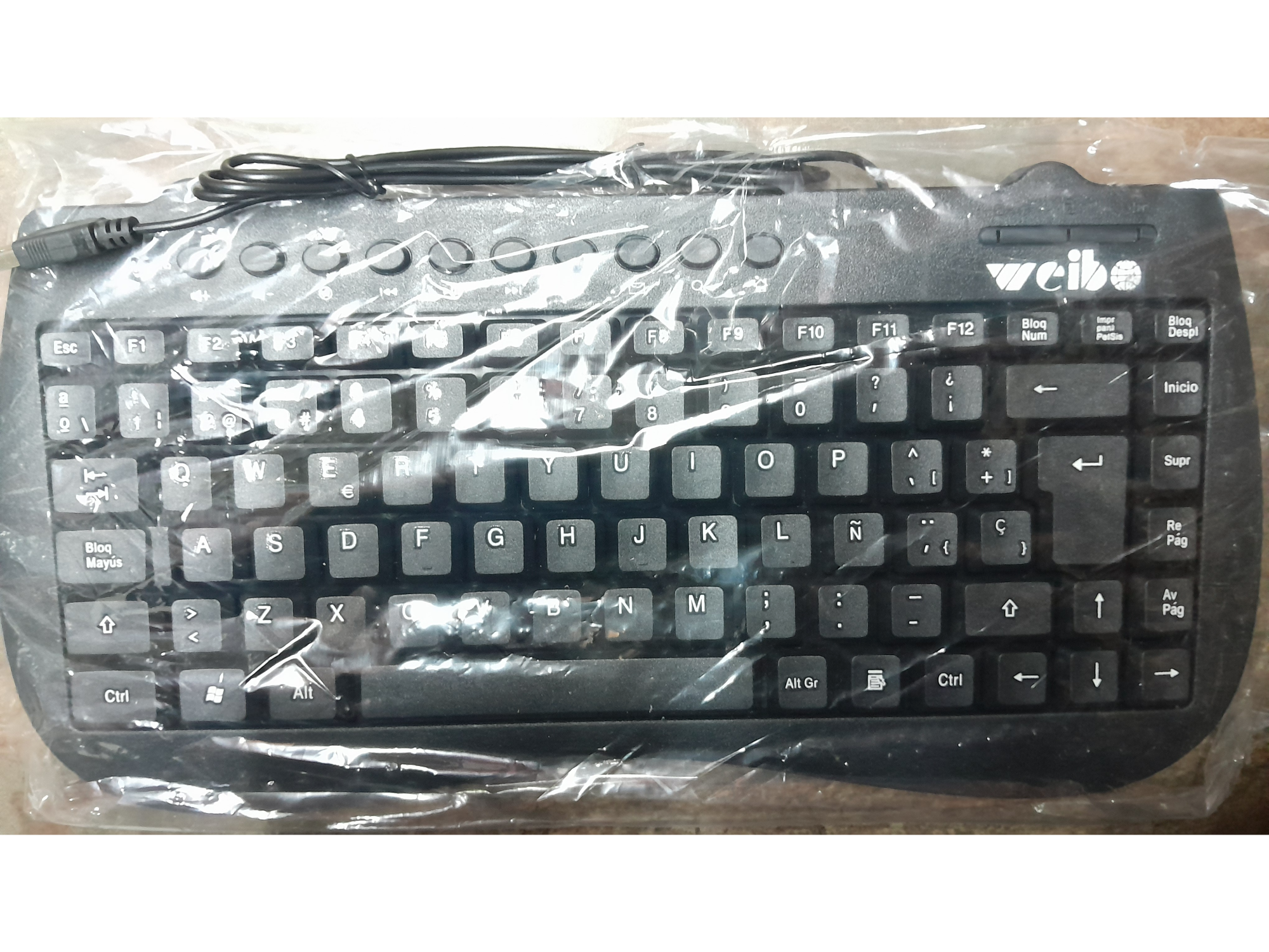 MINI TECLADO MULTIMEDIA USB - MODEL : WB-770 .