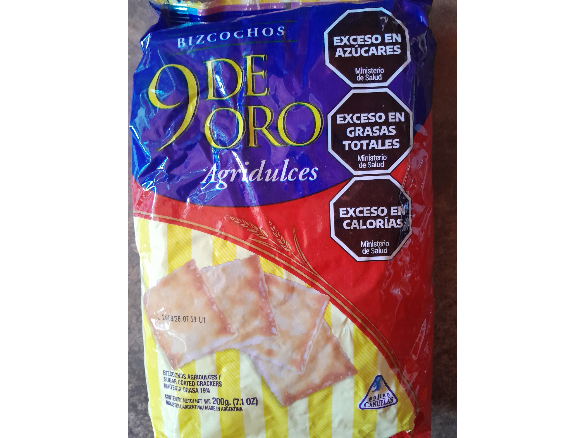 BIZCOCHOS 9 DE ORO - AGRIDULCES - 200 Grs .