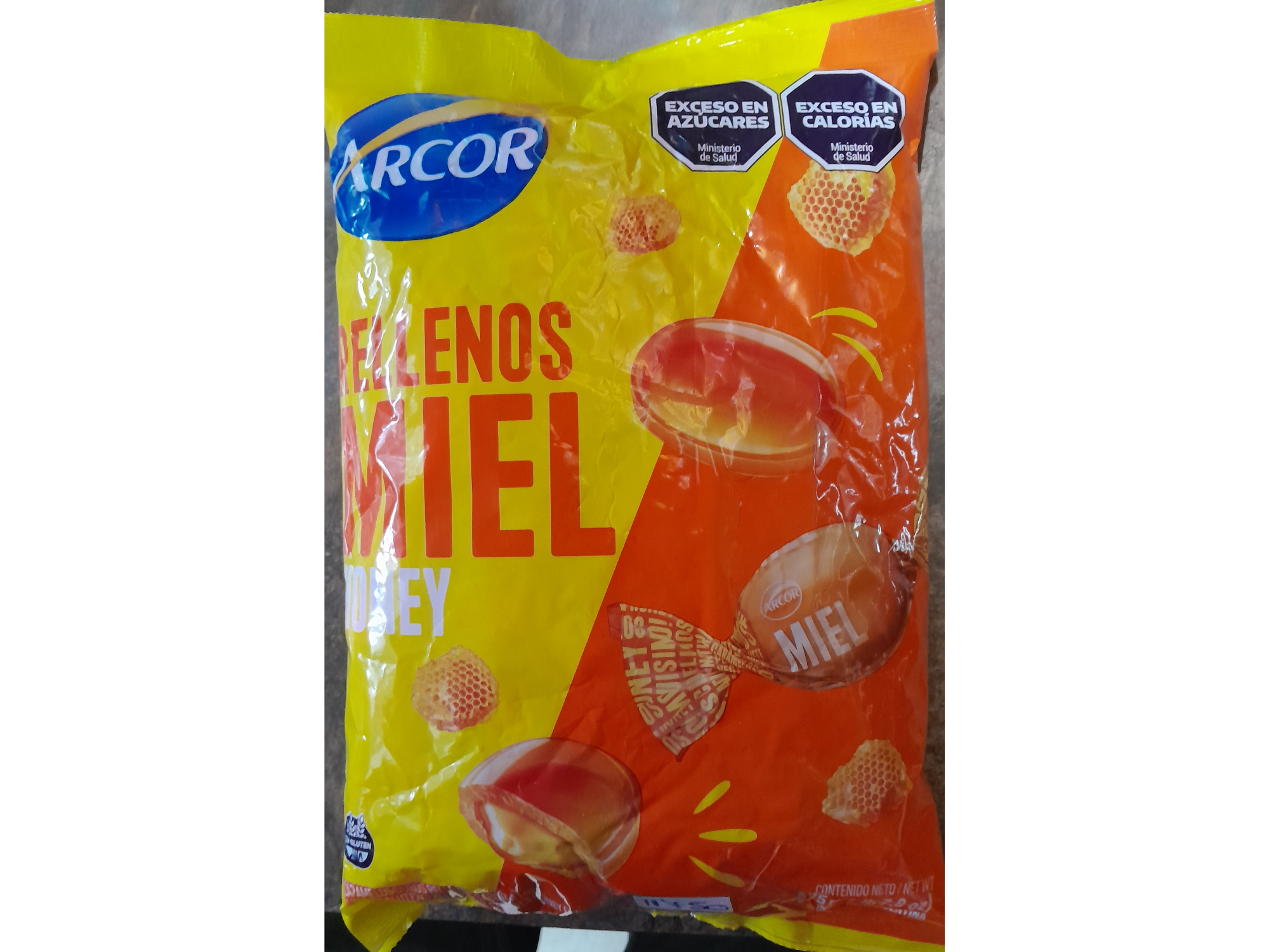 CARAMELOS RELLENOS DE MIEL - ARCOR - 675 Grs .