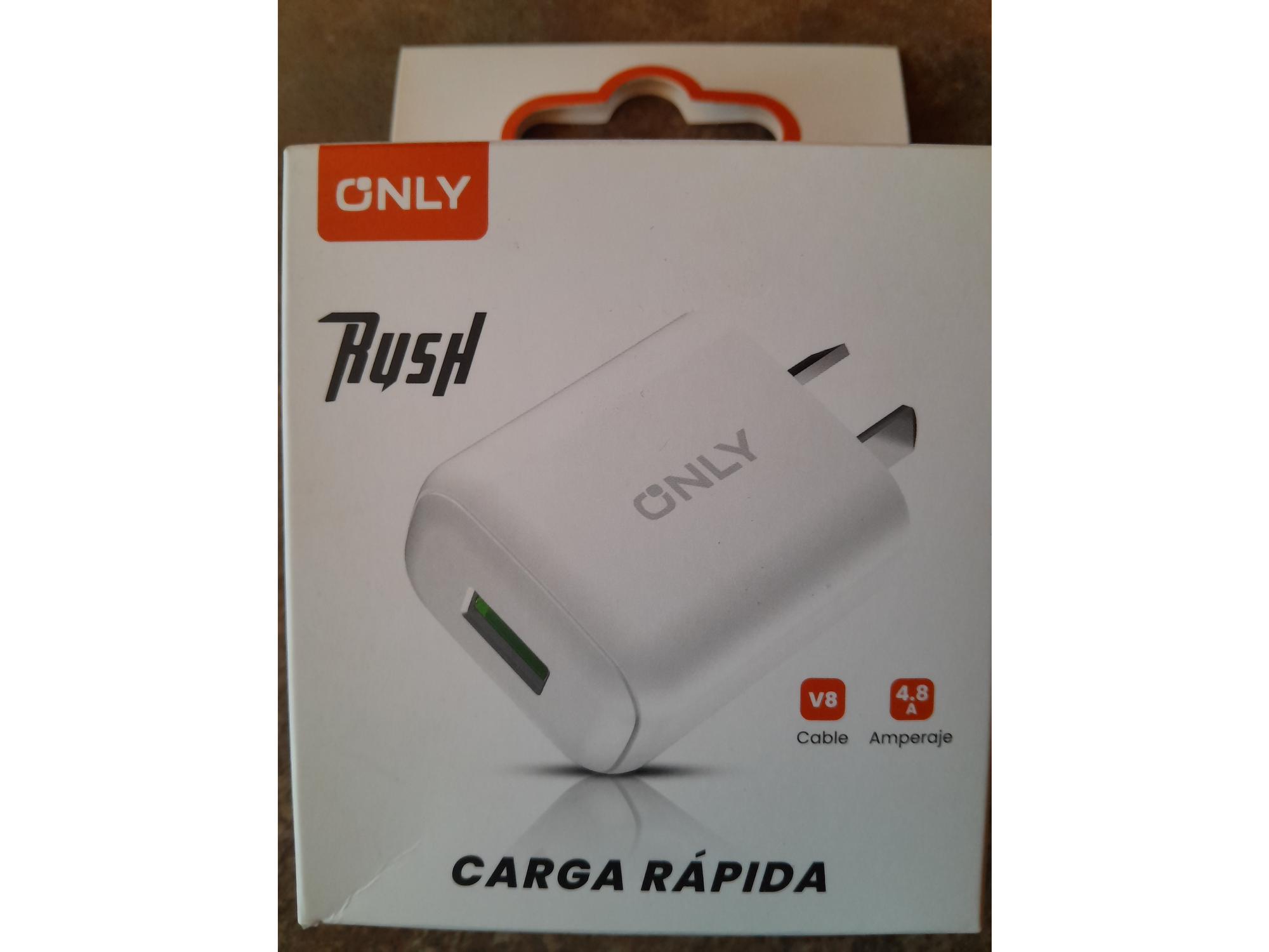 CARGADOR DE PARED - CARGA RAPIDA - ONLY - MODELO RUSH .