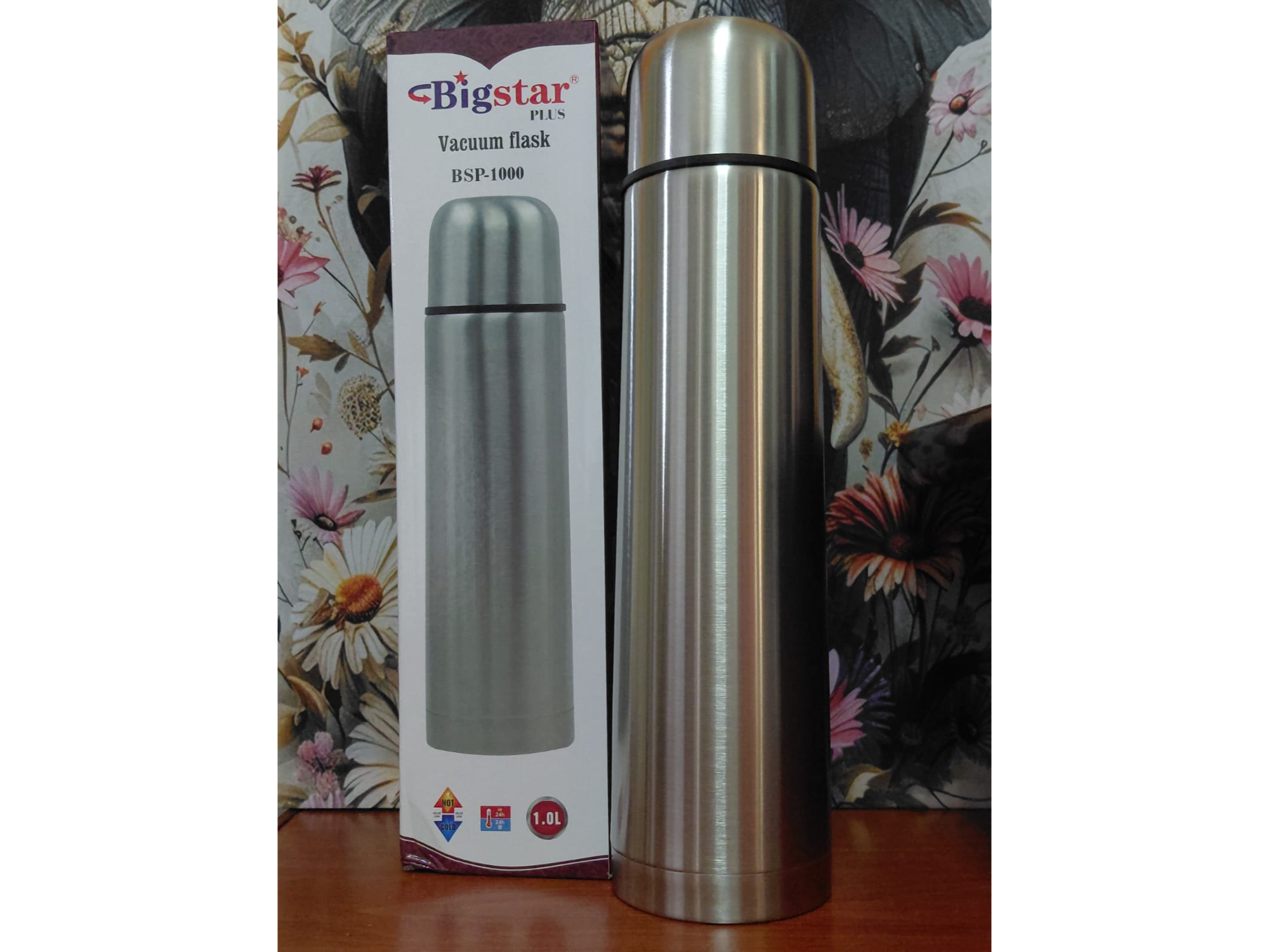 TERMO BALA - ACERO INOXIDABLE - 1 LITRO .