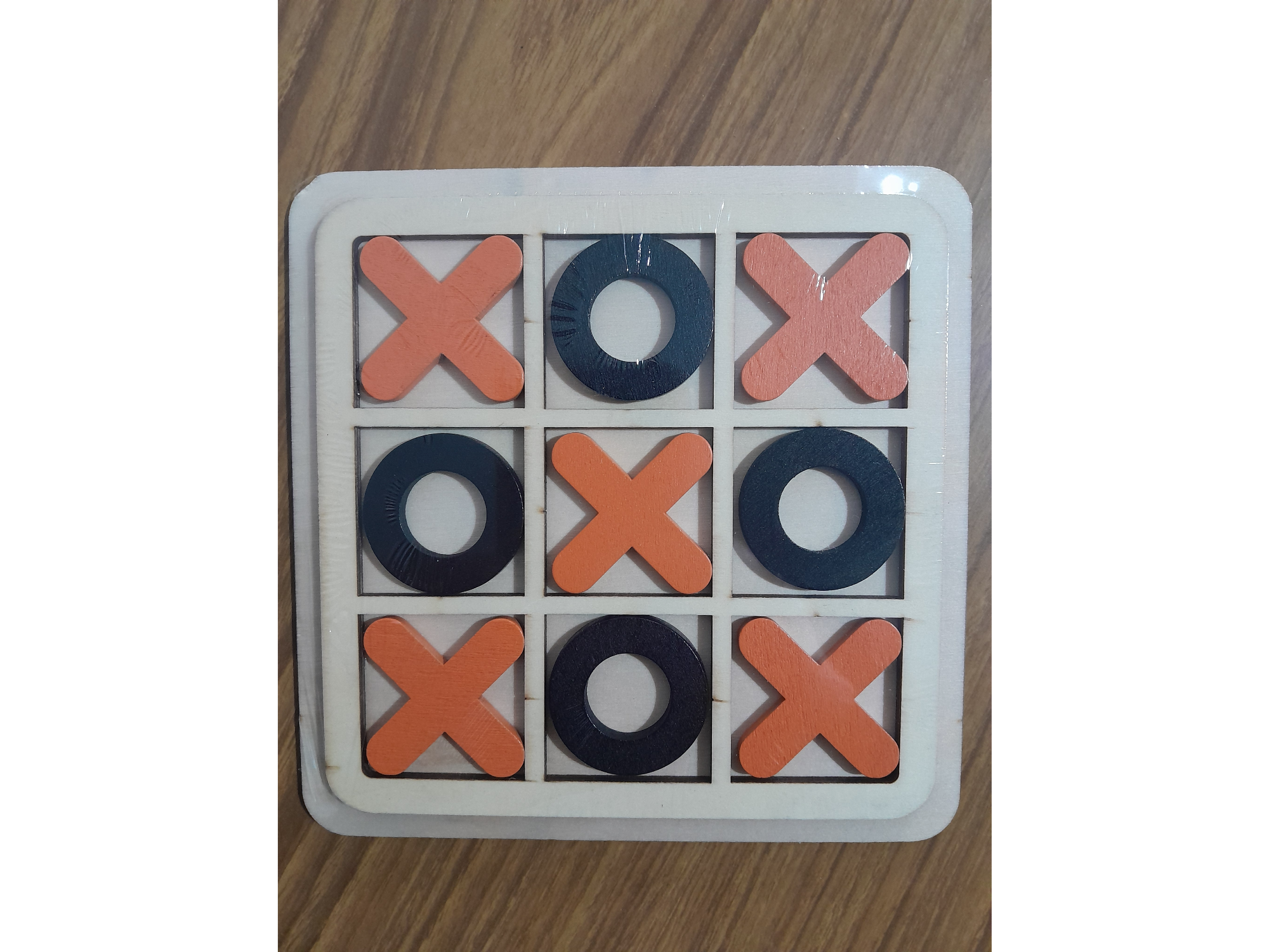 TA TE TI - MADERA - CRUZ : NEGRO - CIRCULO :  NARANJA