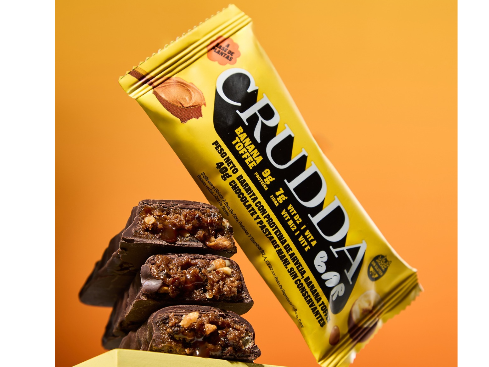 Barras Protein Vegan  sabor banana