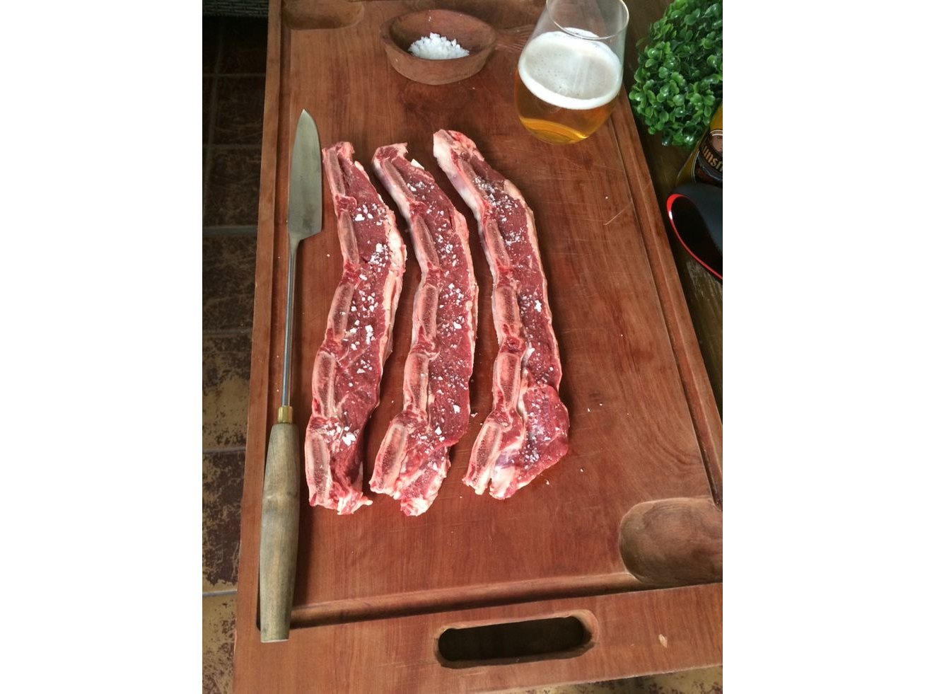 Costilla banderita envasada al vacio x kg