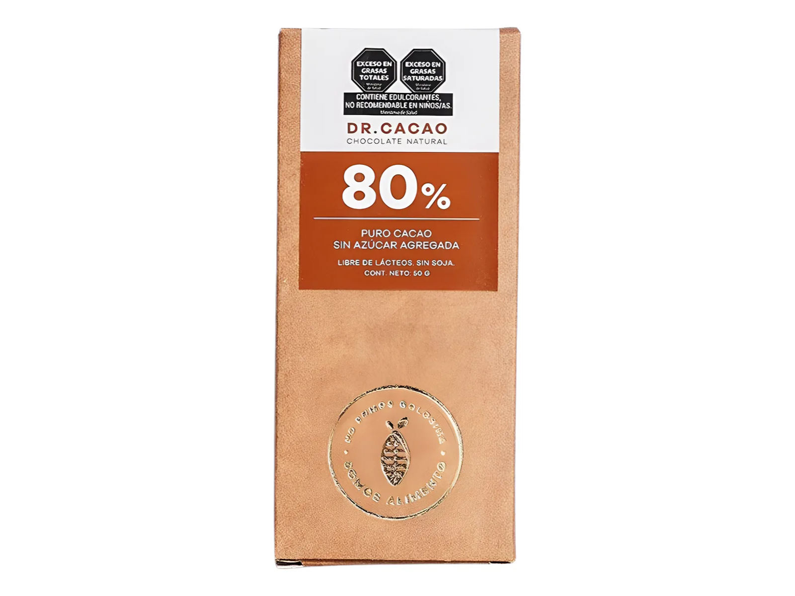 Dr cacao 80% puro sin azucar