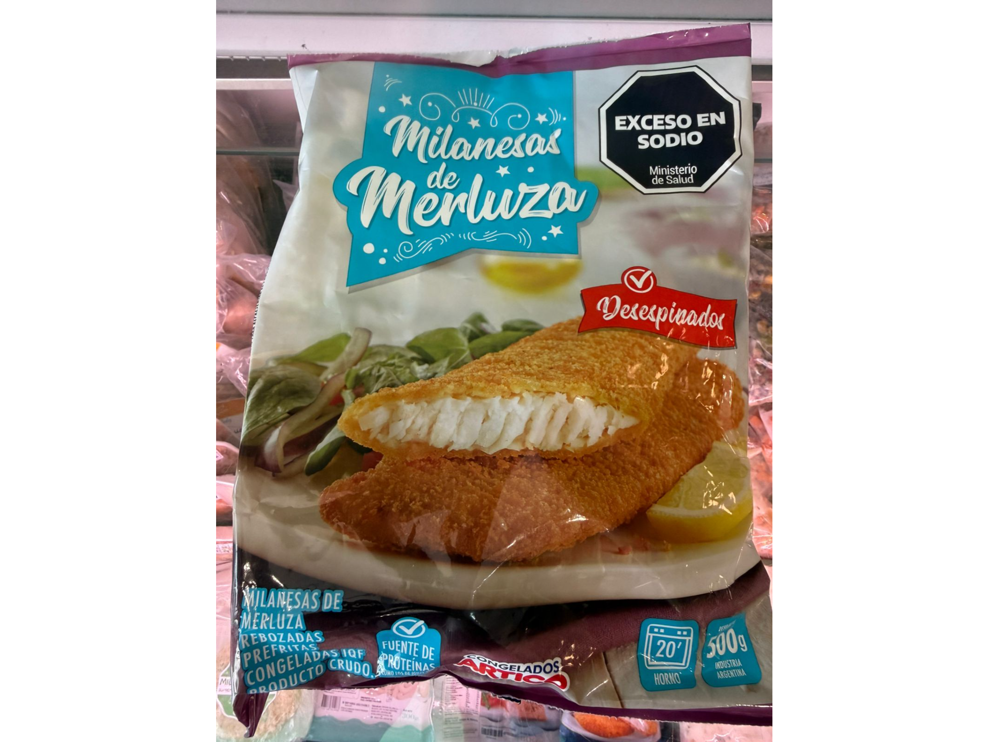 Filet de Merluza a la milanesa x 500 Grs