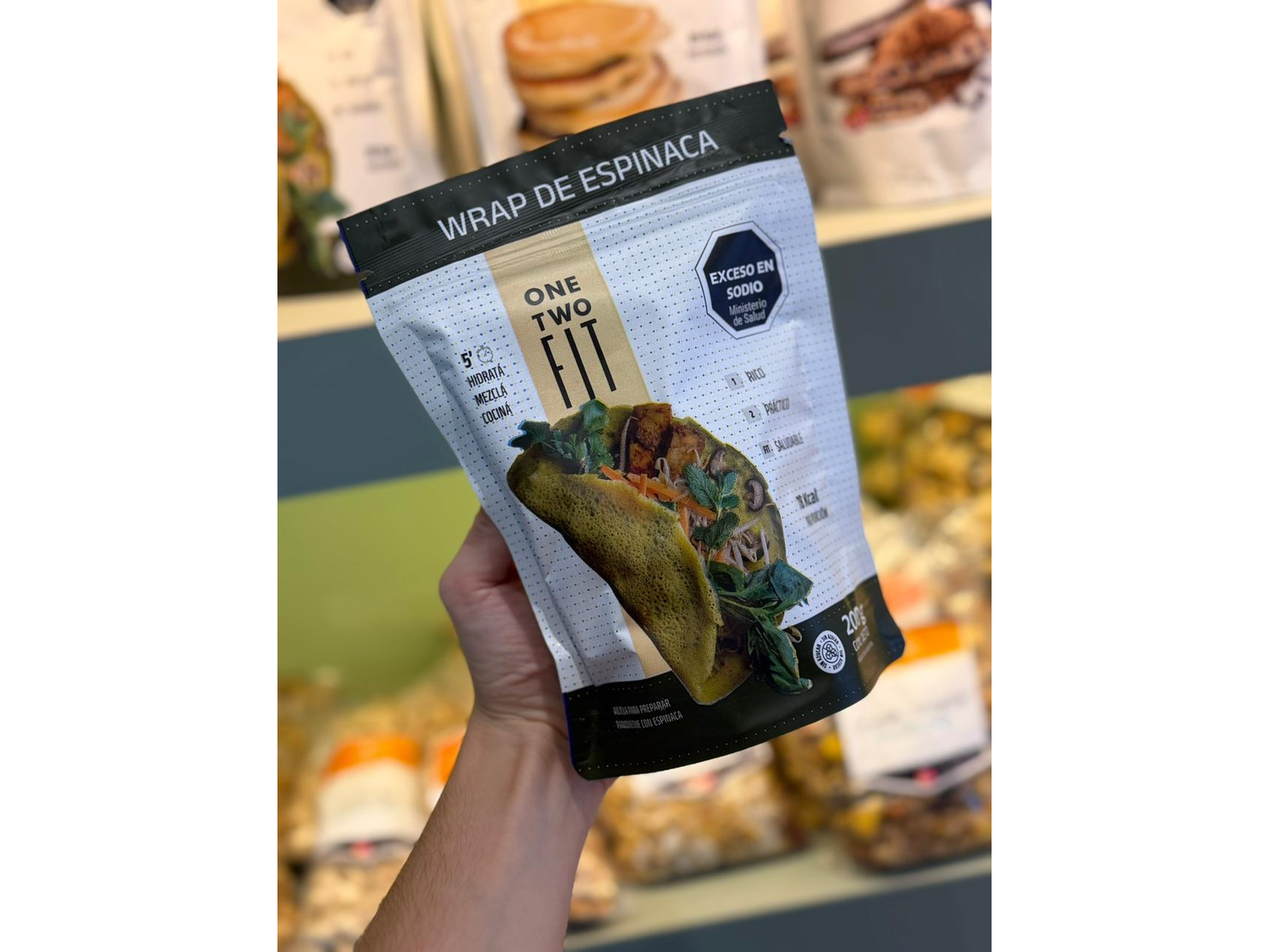 Wraps de espinaca premezcla