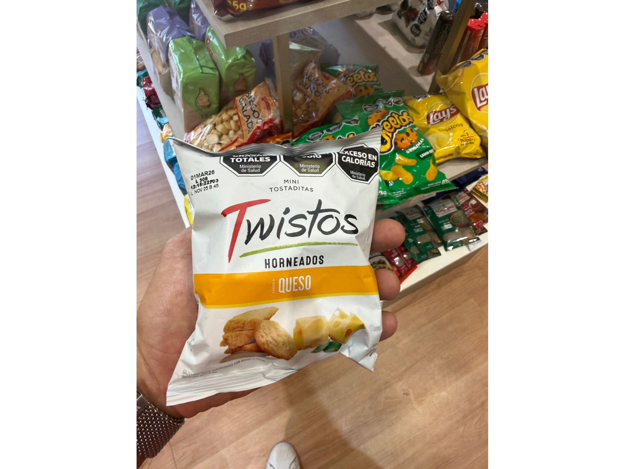 Twistos sabor queso 40 grs