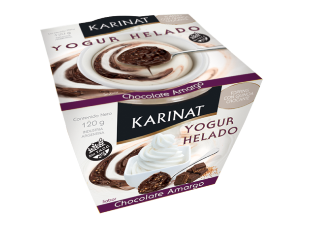Yogur helado choco amargo x 120 grs